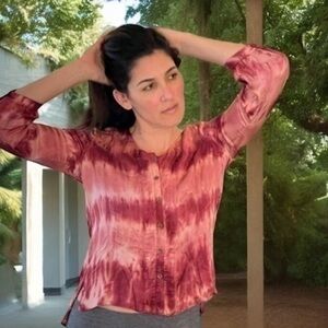 Lovely BoHo styled Gypsy global vintage blouse